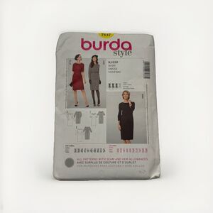 Burda Style 7137 Sewing Pattern Misses Semi-fitted Dress Size 10-28